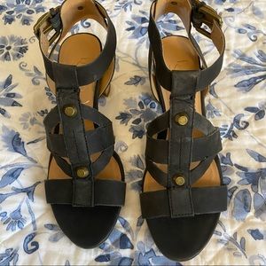 💕 Franco Sarto Gladiator Sandals w/ Cork Heels